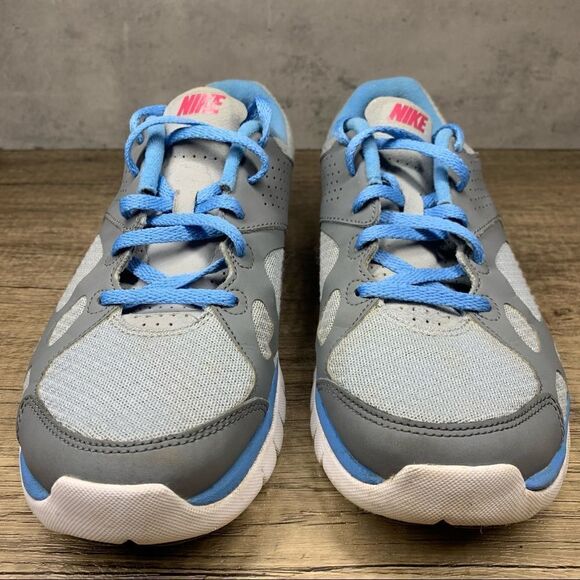 Nike Women's Size 8.5~Flex Run~Gray/Pink/Sky Blue Running Shoes - Picture 4 of 9